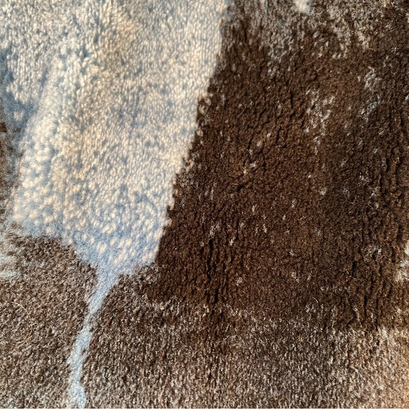 Vintage Coastal Cardigan Sweater Jacket Fleece Zip Up Lighthouse Made in USA Med - Picture 7 of 12